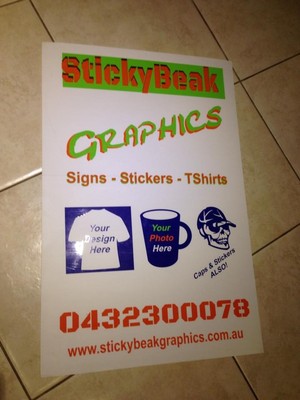 StickyBeak Graphics Pic 2 - Outdoor signage done on a range of materials to suit your budget