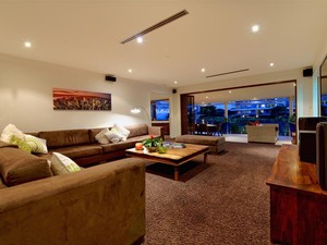 Holiday House Gold Coast Pic 3 - Huge lounge with 60 plasma TV