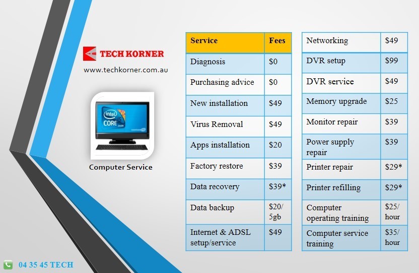 Tech Korner Pty Ltd Pic 1 - Computer Service