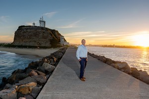 Newy Finance Pic 2 - Jon Jones Director of Newy Finance standing at Newcastle breakwall