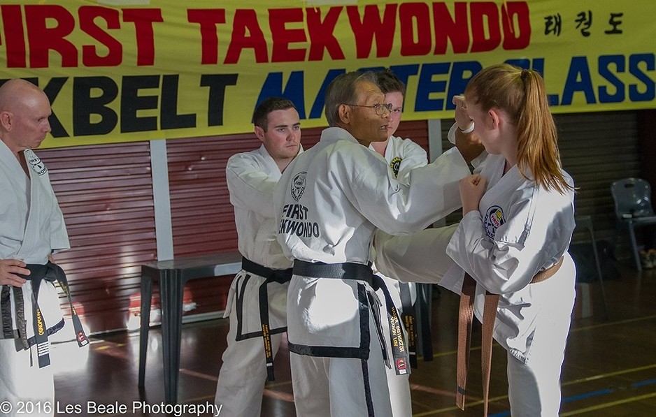 First Tae Kwon Do Churchlands Pic 1 - FIRST TKD Master teaching