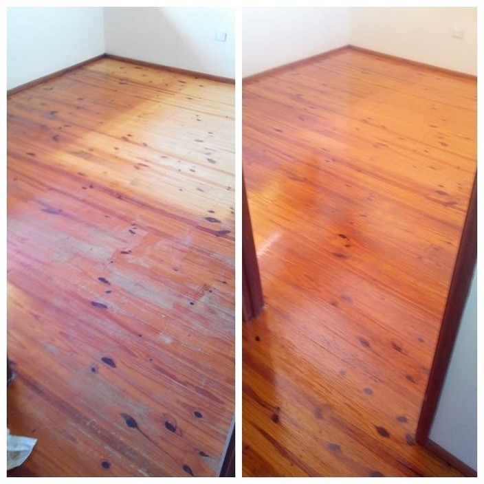 Mr Sandless Pic 1 - Cypress Pine before and after