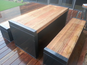 Mick's Fencing Pic 4 - Table and bench seats