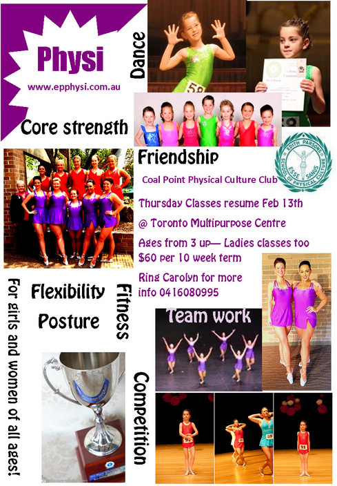 Coal Point Physical Culture Club Pic 1 - 2014 flyer