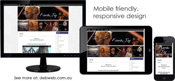 Debweb Design & Creation Pic 1 - Mobile friendly responsive design