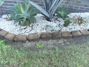 Andy's Concrete Cleaning Pic 2 - Garden Edging Before