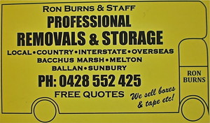 Ron Burns & Staff Professional Removals and Storage Pic 5