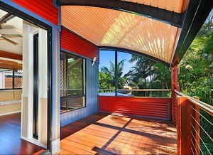 Queensland Lifestyle Patios Pic 3 - The roof is part of a full 2 level extension with an upper level deck at side