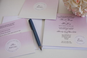 Adore Lifestyle Pic 5 - Ombre Pink Wedding Invitations