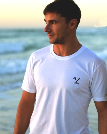 VANTOM Pic 1 - VANTOM 100 Organic Cotton RJ Slim Fit T Shirt