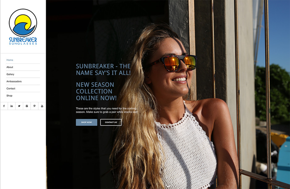 GNT Graphic Services Pic 1 - Website Online Store Designed Built for Sunbreaker Optical Pty Ltd