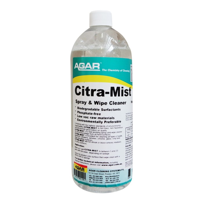 Online Cleaning Supplies Pic 1 - citra mist spray and wipe available in 1L 5L and 20L concentrate