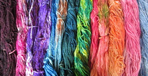 YarnHub Pic 3 - Rainbow colours in wool and silk