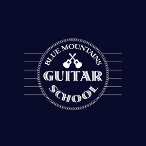 Blue Mountains Guitar School Pic 5 - Guitar School logo designed by Nigel Foote and Marcia Grace