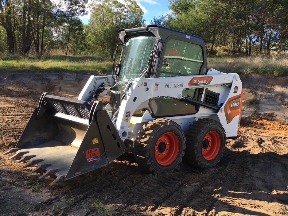 Rhino Trucks And Excavations Pic 1 - Just picked up our new skid steer Bobcat S450