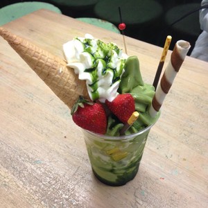 Chanoma Cafe Pic 4 - This combines their popular matcha soft serve with other nice sweet surprises