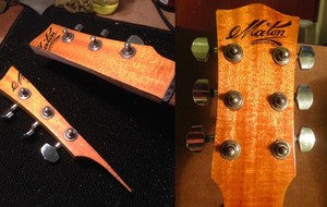 Central Coast Guitars Pic 3 - repaired headstock split