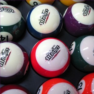 M K Promotions Pic 5 - Pad Print onto Billiard Balls