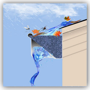 Gutter Protector Pic 2 - GUTTER PROTECTOR WILL ALLOW ENORMOUS AMOUNT OF WATER TO FLOW THROUGH YOUR CLEAN GUTTERS