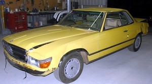 Classic Dent Repairs Pic 5 - mercedes 450slc before