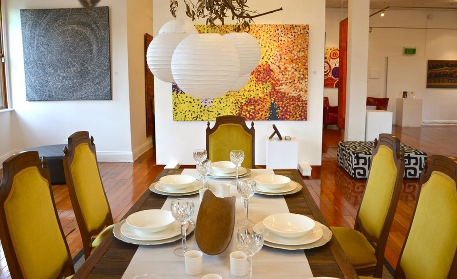 Belinda Mah Interiors Pic 1 - Vast Interiors exhibit Kate Owen Gallery dining room design