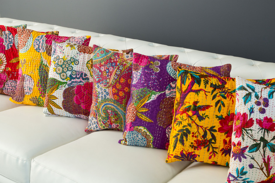 Exotic Homewares Pic 1 - Beautiful cushions from Jaipur