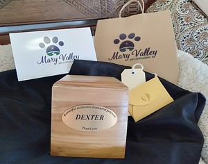 Mary Valley Pet Cremation Pic 5 - Teak cube small size for up to 30kg