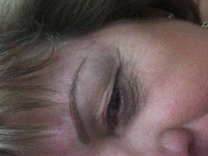 Justines Body & Nails Pic 2 - After eyebrow tattoo procedure