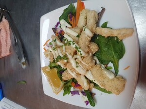 Rafters Cafe & Restaurant Pic 5 - Squid Entree