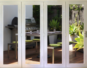 The Bifold Store Pic 2 - 4door white uPVC bifold door