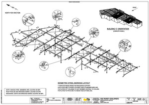 Coutts Drafting Pic 2 - 3D Steel Marking Plan