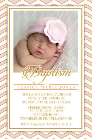 Pepixel Pic 5 - Baptism invitation Christening Invitation