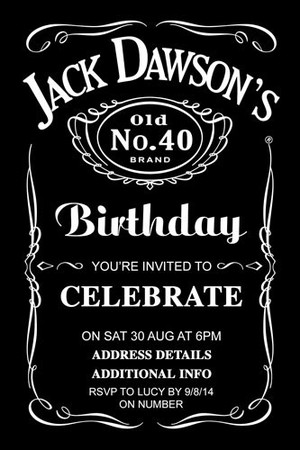 Pepixel Pic 2 - Mens Birthday Invitations 21st birthday invitations 30th Birthday Invitations 40th 50th Birthday Invitations