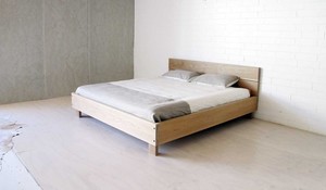 Mr & Mrs White Designs Pic 3 - Beam Bed American Oak