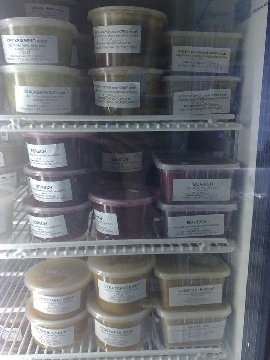 Balaclava Deli Pic 1 - just some of our wide range of traditional homemade soups