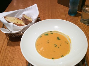 Cove Cafe Pic 2 - Sweet Potato soup with garlic bread