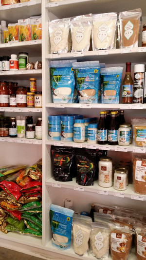 Paleo Cafe Pic 4 - Shelves of grocery and homewares All gluten free