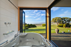 Coastal View Cabins Pic 2 - View from Luxury Spa Bath