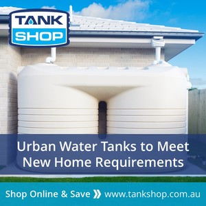 Tank Shop Pic 2 - We have a range of water tanks in sizes and styles suitable to meet your local council water sustainability building requirements