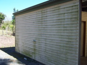 House Washing Australia Pic 4 - Mould on Exterior Wall before cleaning