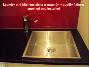 Adelaide Plumbing & Gas Pty Ltd Pic 2 - Laundry and sink fixtures installed