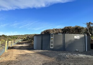 Bay Plumbing & Drainage Pic 2 - CFA Rural Fire Service filler tank installation at Bellbrae Vic