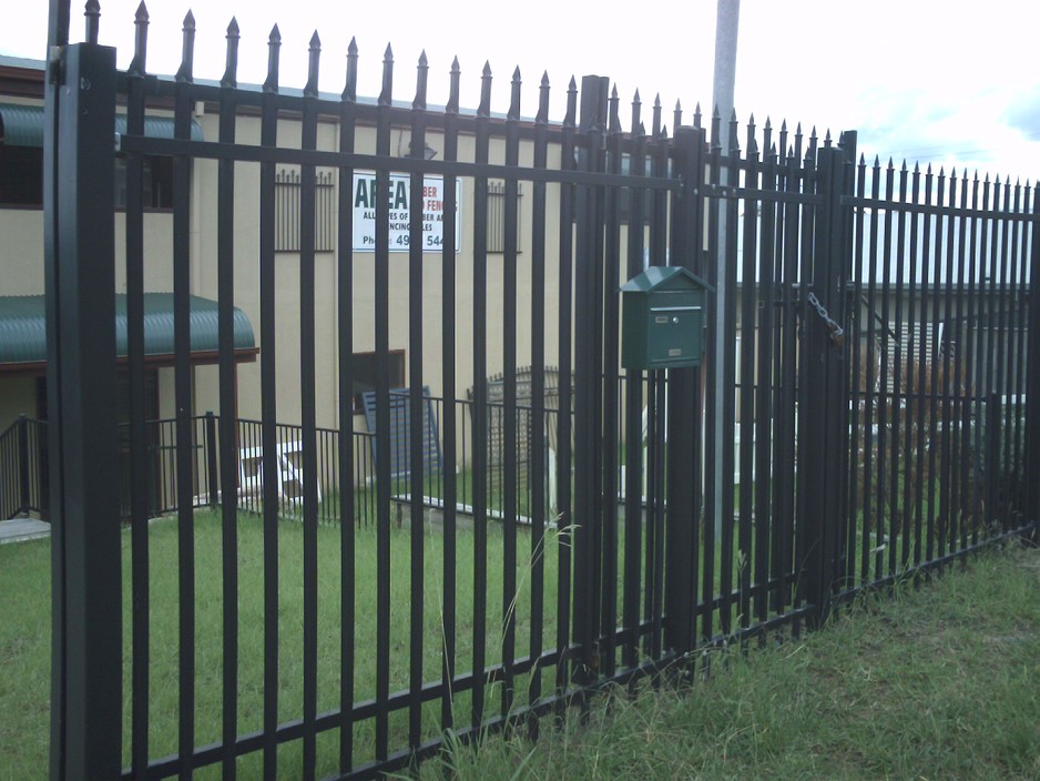 Area Timber Pic 1 - Security Fencing Come see it at our yard We have fenced majority of the street when the estate was new and we moved in giving the street a more uniform look We have since been engaged by several business in the estate to make sliding gates to match