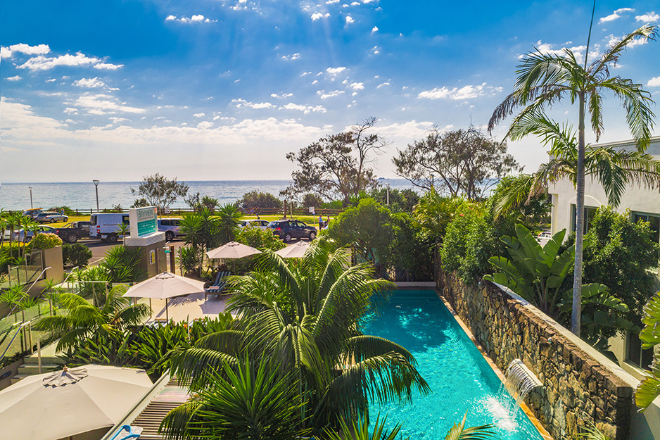 Bayview Beachfront Apartments Pic 1 - Bayview is located directly across the road from the patrolled Byron Bay Main Beach and only a very short stroll to the cafes restaurants pubs shops in downtown Byron Bay