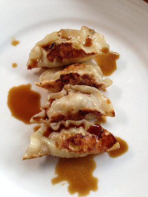 The Little Kitchen Caterer Pic 4 - Gyoza with soy reduction