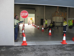 Australian Training Management Pty Ltd Pic 3 - Traffic management practice session prior to heading out and controlling live traffic