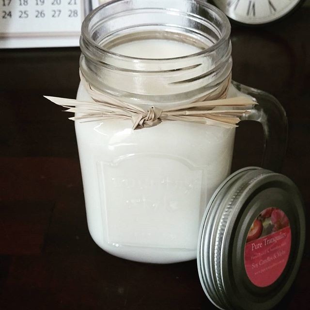 Pure Tranquility Pic 1 - Hand poured soy country jar candle for that rustic home feel Customised with your choice of fragrance and made to order Cruelty free and Australian made