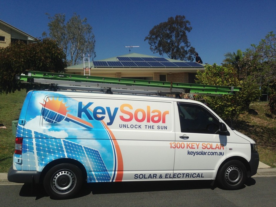 Key Solar Pty Ltd Pic 1 - The Key Solar van hard at work on the job site