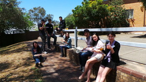 Chen Shan Lawyers Pic 4 - Chen Shan Lawyers team having lunch while volunteering at the Catholic Home