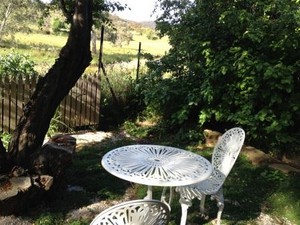 Ottery Cottage Pic 5 - Private garden area next to the national park